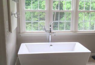 Bathroom Design & Remodeling, Freestanding BathTub, Window Design, Fairfax, VA
