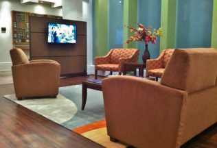 Commerical Office Interior Design & Furnishings, Reception Employee Lounge, Washington, DC