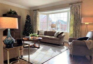 Interior Decorating, custom drapery panels and pillows, furnishings, Fairfax City, VA