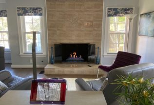 Interior Design & Furnishings, Modern Great Room, gas fireplace, Burke, VA