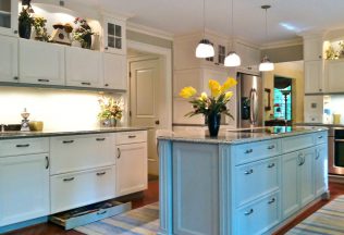 Kitchen Design, Toekick drawer, Lighting design, Custom Center Island, Fairfax Station, VA