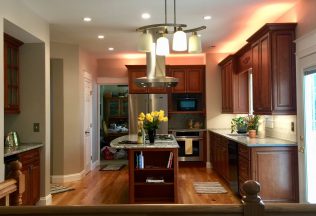 Kitchen design, remodeling, lighting design, Cherry Cabinetry, Manassas, VA