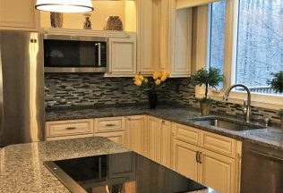 Kitchen remodeling & interior design, custom window valance, Fairfax Station, VA