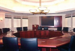 Executive Office Boardroom interior design, space planning, office furniture, Lighting, Alexandria VA
