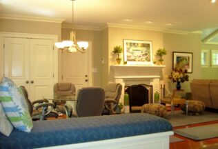 Custom Upholstered Bench Seat, Room Divider, Bult-in Furniture, Fairfax, VA