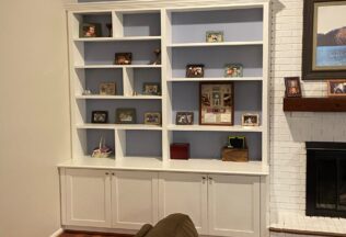 Custom Wall Units, Bookcases, Shop Painted finish, Burke, VA