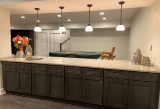 Home Remodeling, basement Buffet bar, design-build, Kitchen cabinets, Ashburn, VA